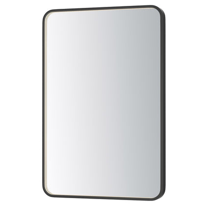 ET2 Lighting Elisse 1 Light LED Rectangle Mirror, Black - E42075-BK