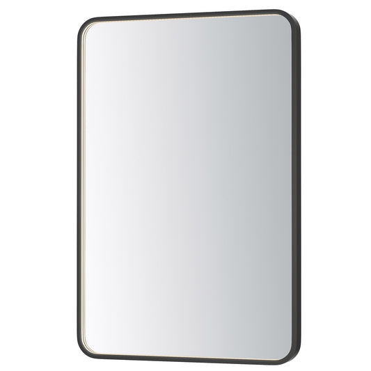 ET2 Lighting Elisse 1 Light LED Rectangle Mirror, Black - E42075-BK