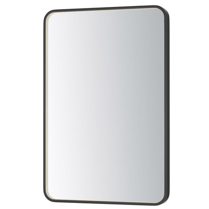 ET2 Lighting Elisse 1 Light LED Rectangle Mirror, Black