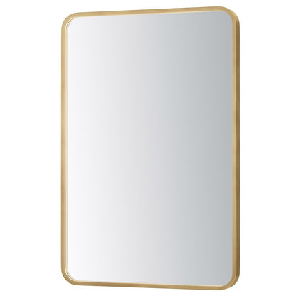 ET2 Lighting Elisse 1 Light LED Rectangle Mirror, Gold - E42075-GLD