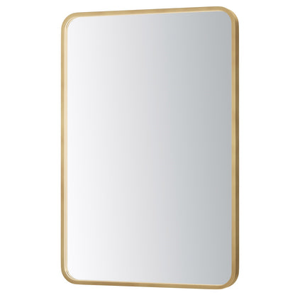 ET2 Lighting Elisse 1 Light LED Rectangle Mirror, Gold