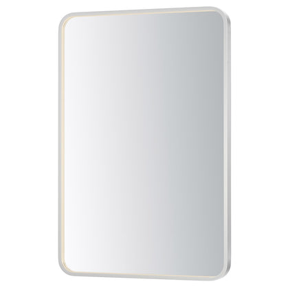 ET2 Lighting Elisse 1 Light LED Rectangle Mirror, Satin Nickel - E42075-SN