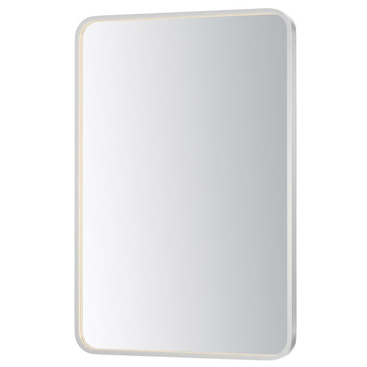 ET2 Lighting Elisse 1 Light LED Rectangle Mirror, Satin Nickel - E42075-SN