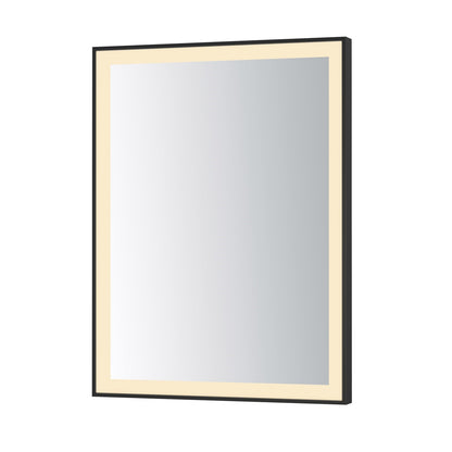ET2 Lighting Framed 1 Light LED Mirror, Black