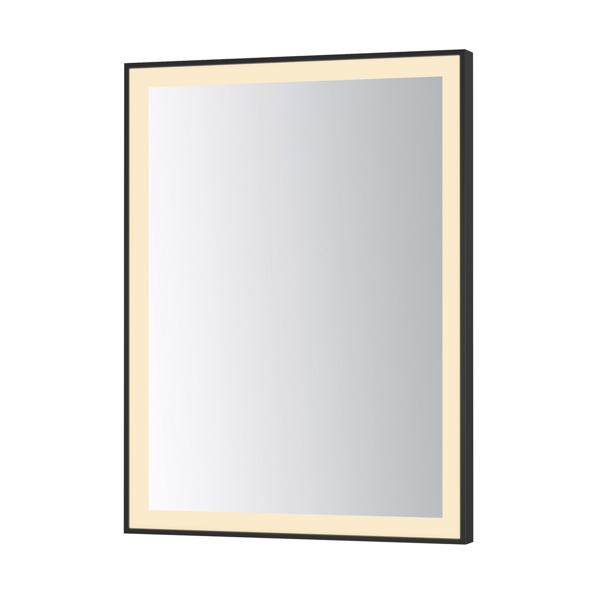 ET2 Lighting Framed 1 Light LED Mirror, Black