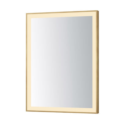 ET2 Lighting Framed 1 Light LED Mirror, Gold - E42091-GLD