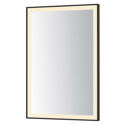 ET2 Lighting Framed 1 Light LED 24" Mirror, Black