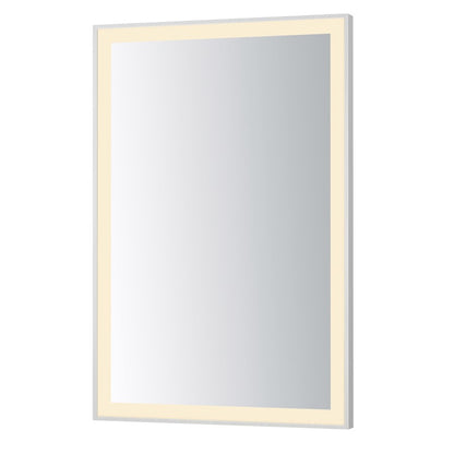 ET2 Lighting Framed 1 Light LED 24" Mirror, Satin Nickel - E42092-SN