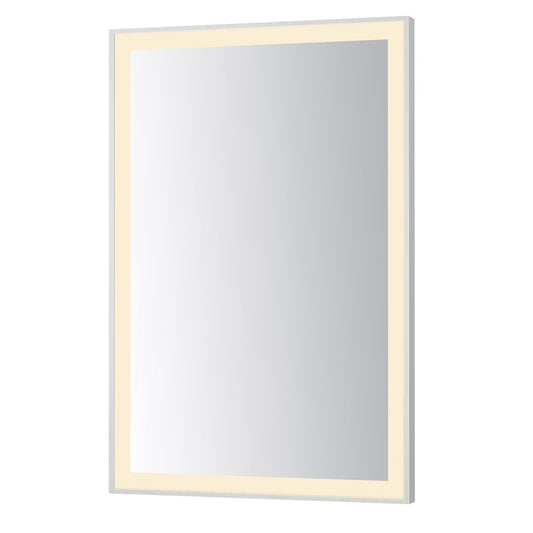 ET2 Lighting Framed 1 Light LED 24" Mirror, Satin Nickel - E42092-SN