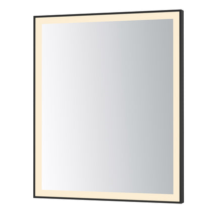 ET2 Lighting Framed 1 Light LED 30" Mirror, Black