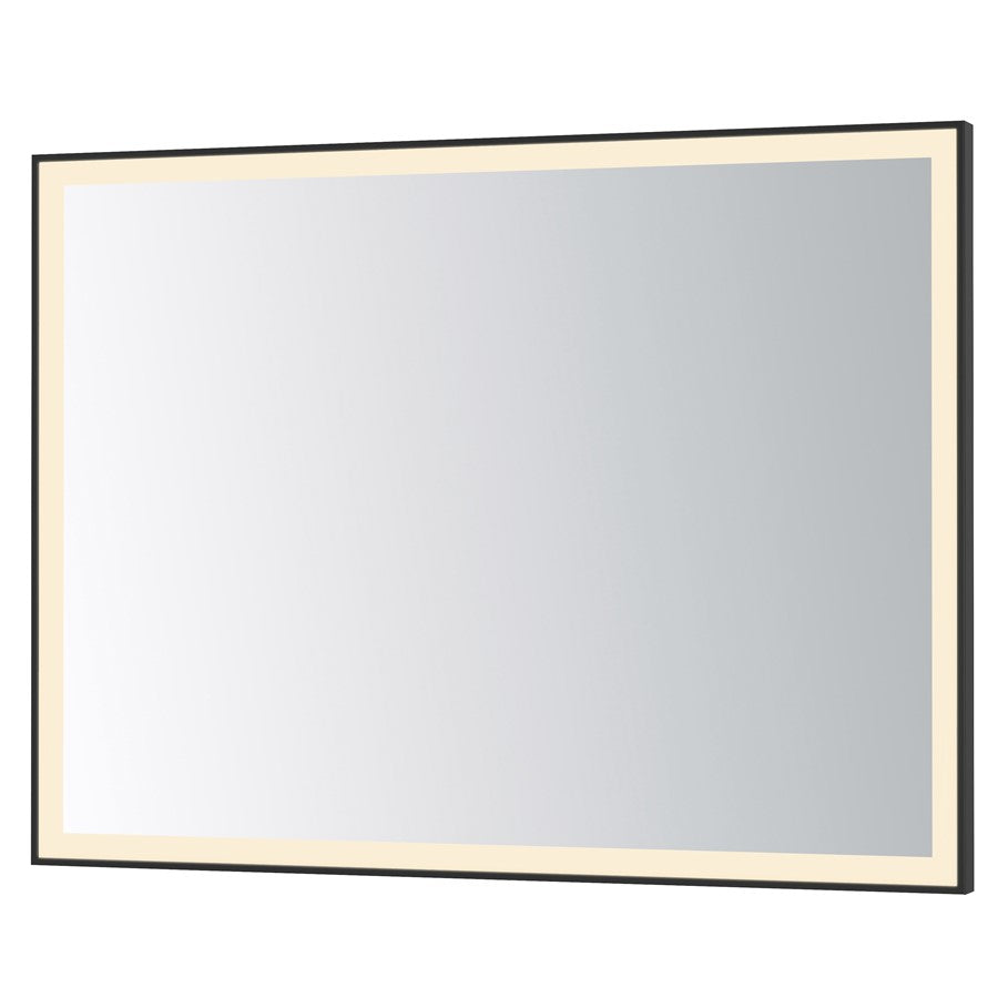 ET2 Lighting Framed 1 Light LED 48" Mirror, Black - E42094-BK