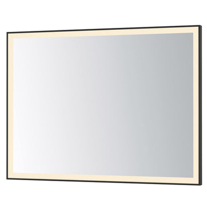 ET2 Lighting Framed 1 Light LED 48" Mirror, Black - E42094-BK