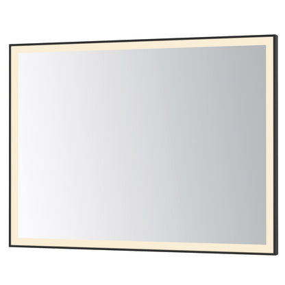 ET2 Lighting Framed 1 Light LED 48" Mirror, Black