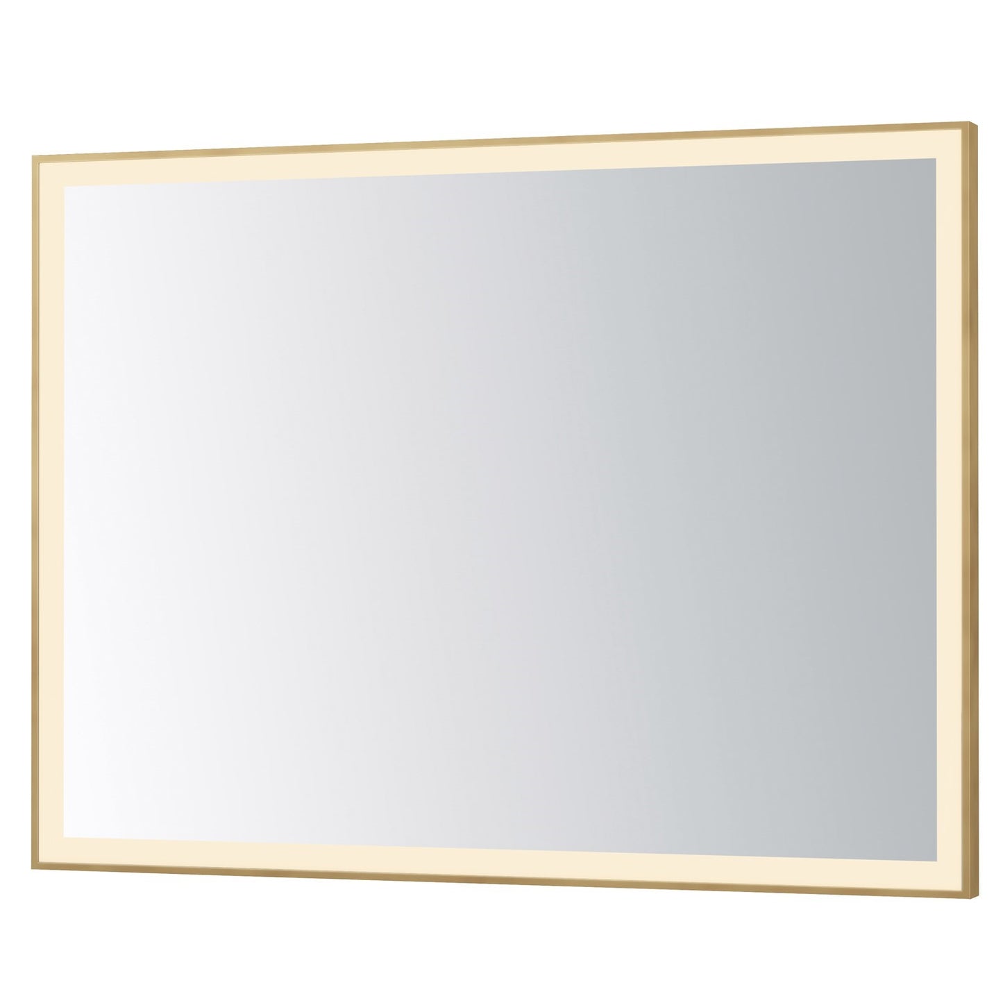ET2 Lighting Framed 1 Light LED 48" Mirror, Gold