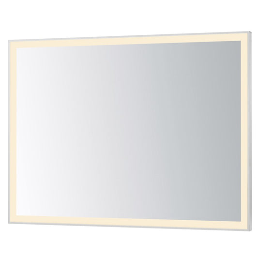 ET2 Lighting Framed 1 Light LED 48" Mirror, Satin Nickel - E42094-SN