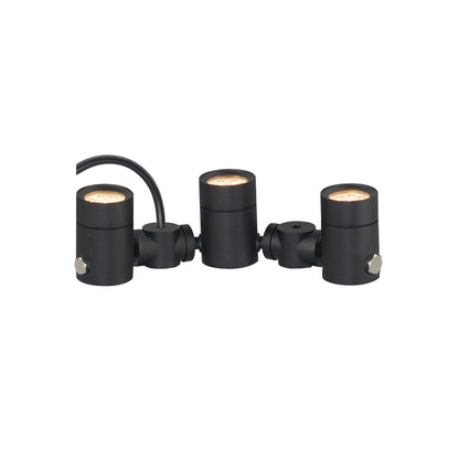 ET2 Lighting Tree Hugger 3-Light Tree Spot Light, Black