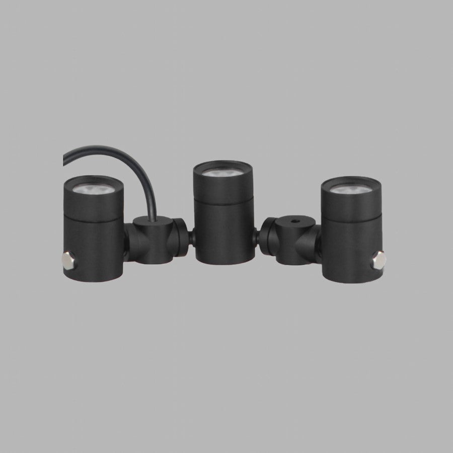 ET2 Lighting Tree Hugger 3-Light Tree Spot Light, Black