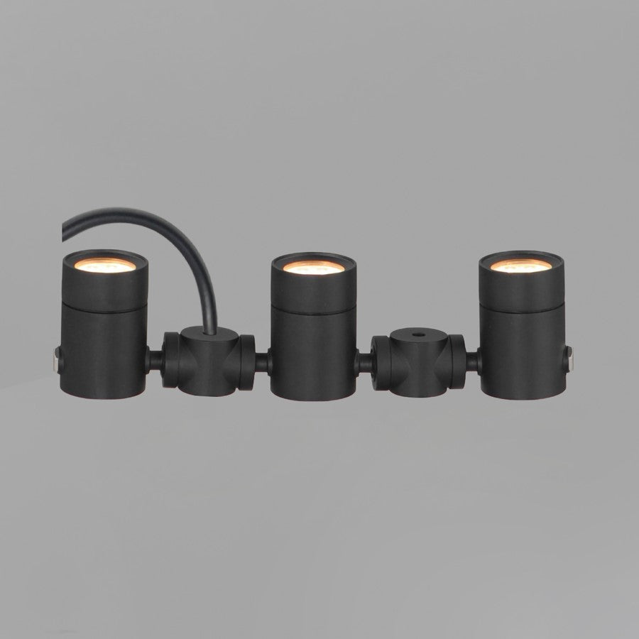 ET2 Lighting Tree Hugger 3-Light Tree Spot Light, Black