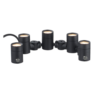 ET2 Lighting Tree Hugger 5-Light Tree Spot Light, Black