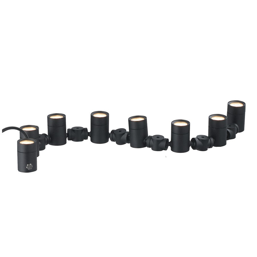 ET2 Lighting Tree Hugger 8-Light Tree Spot Light, Black - E42318-BK