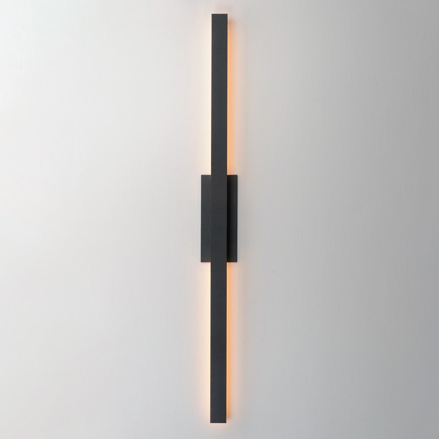 ET2 Lighting Alumilux 2Lt 5CCT 51" LED Outdoor Sconce, Black