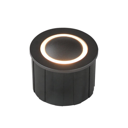 ET2 Alumilux Landscape 12V 3W In-Ground Outline Light | Modern Black Aluminum | Garden Path & Bedding Accent | 2.5 x 2 in | Model E42420-BK