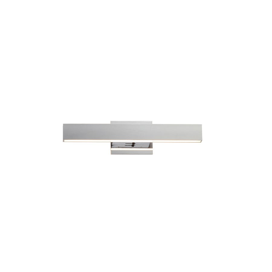 ET2 Lighting SideLine 2-Light 5CCT 18" LED Bath Vanity, Chrome