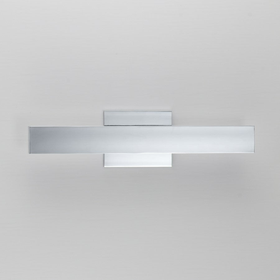 ET2 Lighting SideLine 2-Light 5CCT 18" LED Bath Vanity, Chrome