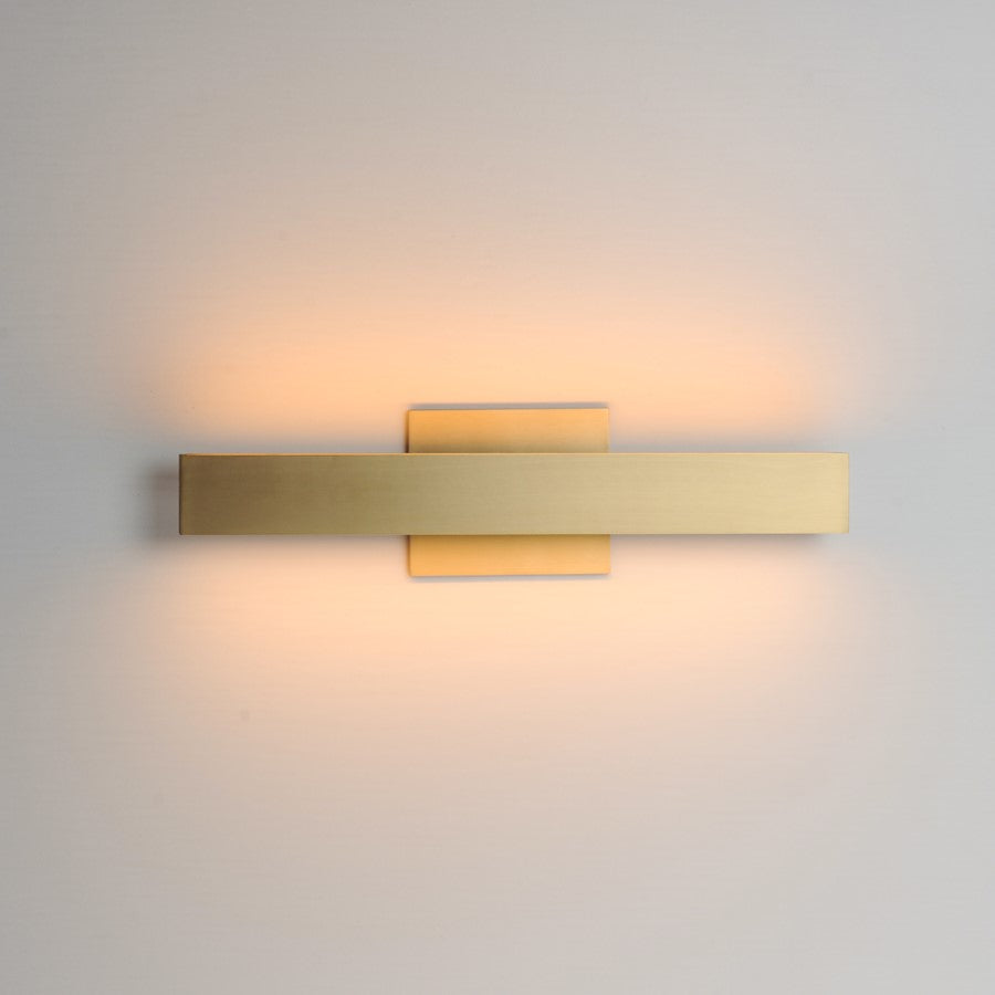 ET2 Lighting SideLine 5CCT 18" LED Bath Vanity, Satin Brass