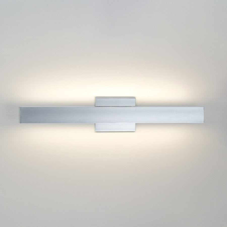 ET2 Lighting SideLine 2-Light 5CCT 30" LED Bath Vanity, Chrome