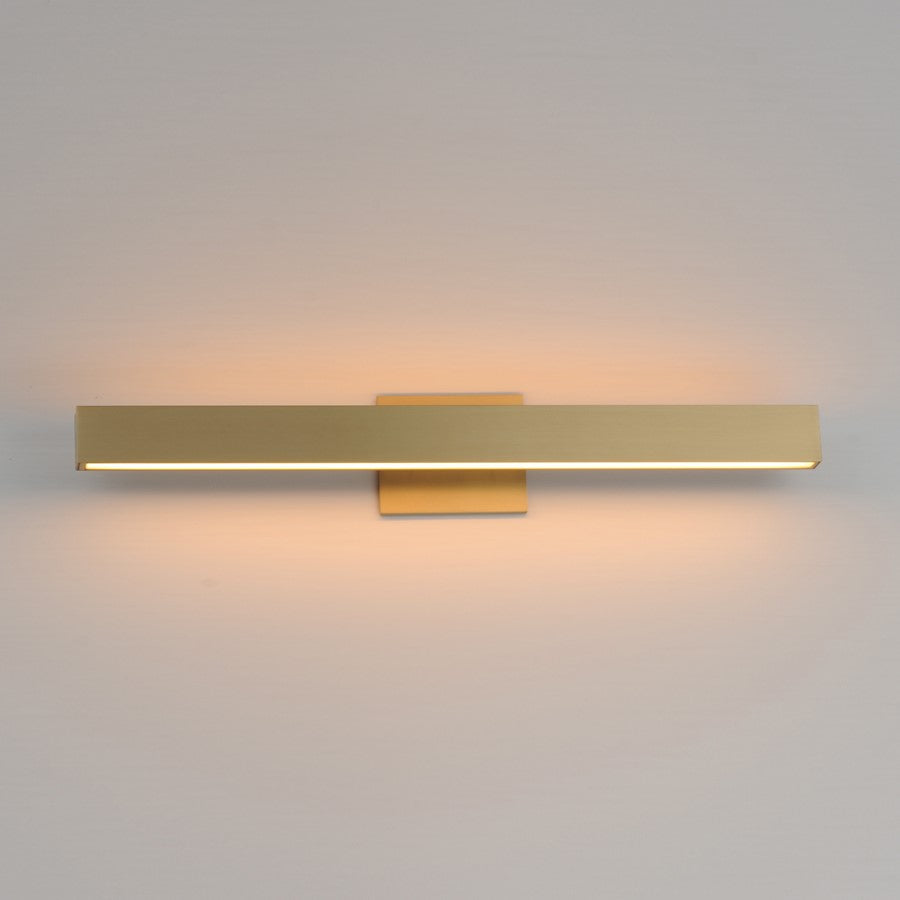 ET2 Lighting SideLine 5CCT 30" LED Bath Vanity, Satin Brass