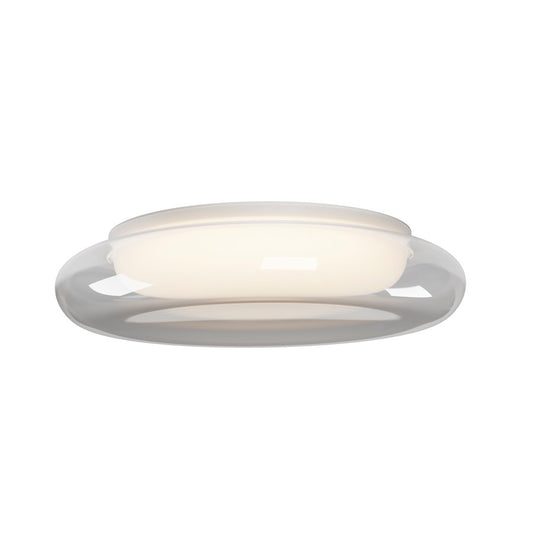 ET2 Lighting Bubble 1Lt LED Flush Mount, White/Clear/White