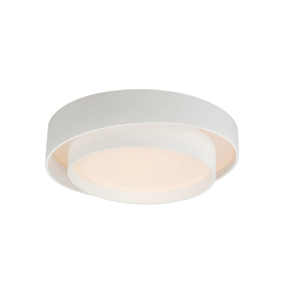 ET2 Lighting Ziggurat 1 Light LED Flush Mount, White