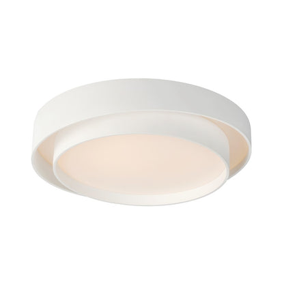 ET2 Lighting Ziggurat 1 Light LED Flush Mount, White