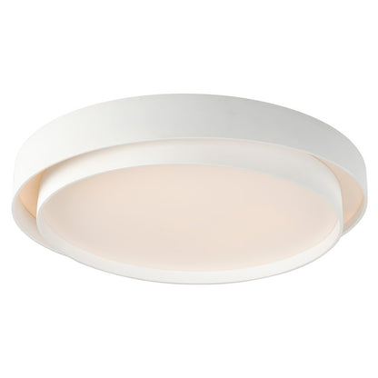 ET2 Lighting Ziggurat 1 Light LED Flush Mount, White