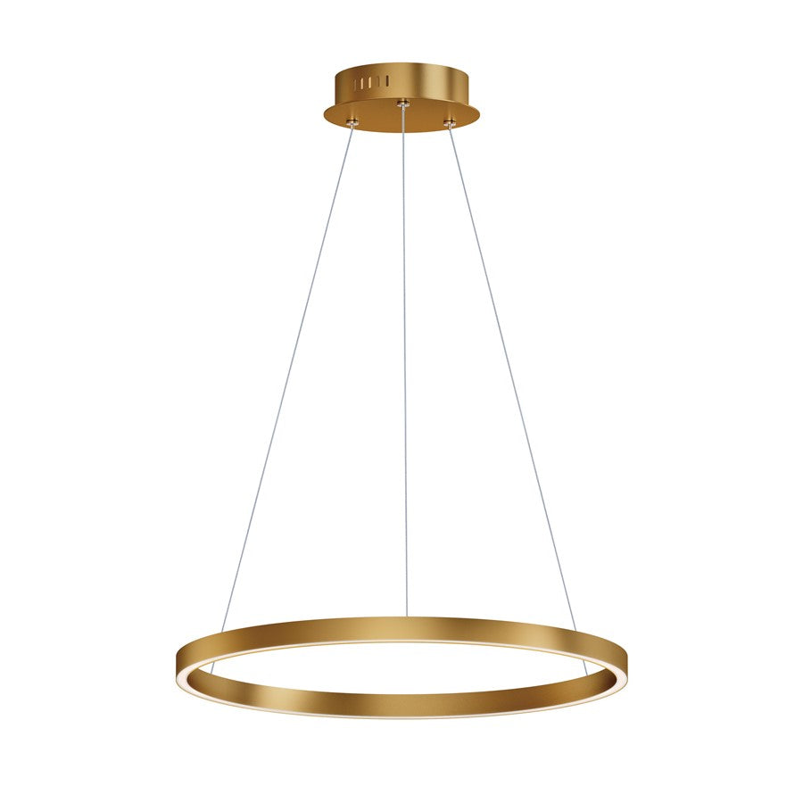 ET2 Lighting Groove 1 Light 24" Pendant/5CCT Select, Gold - E52724-GLD