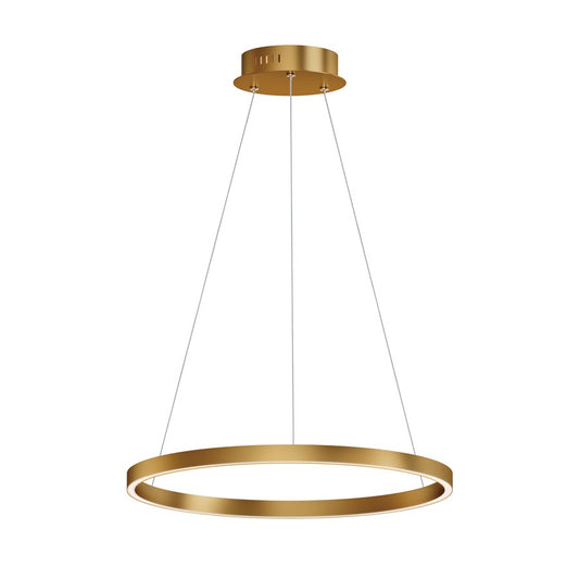 ET2 Lighting Groove 1 Light 24" Pendant/5CCT Select, Gold - E52724-GLD
