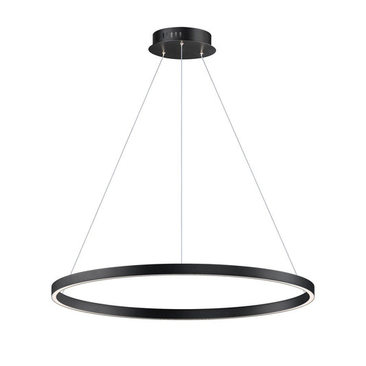 ET2 Lighting Groove 1 Light 32" Pendant/5CCT Select, Black - E52726-BK