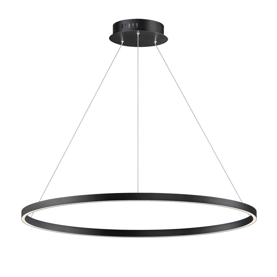 ET2 Lighting Groove 1 Light 40" Pendant/5CCT Select, Black - E52728-BK