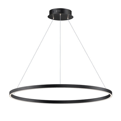 ET2 Lighting Groove 1 Light 40" Pendant/5CCT Select, Black
