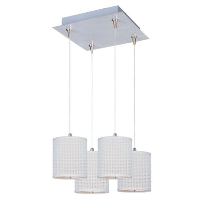 ET2 Lighting Elements 4Lt RapidJack Pendant/Canopy, Satin Nickel
