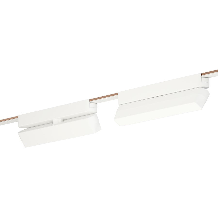 ET2 Lighting Continuum 1 Light 9" Gimbal Flat Track Light, White