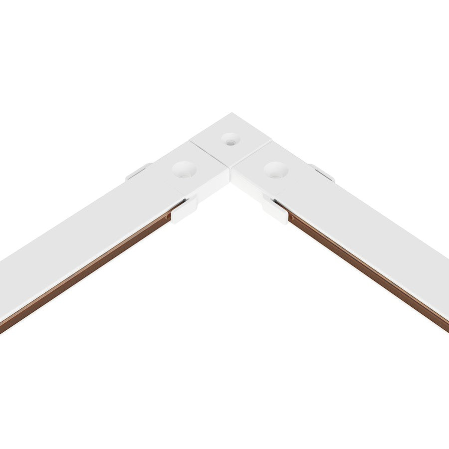 ET2 Lighting Continuum Track 90 Deg Corner Connector, WH