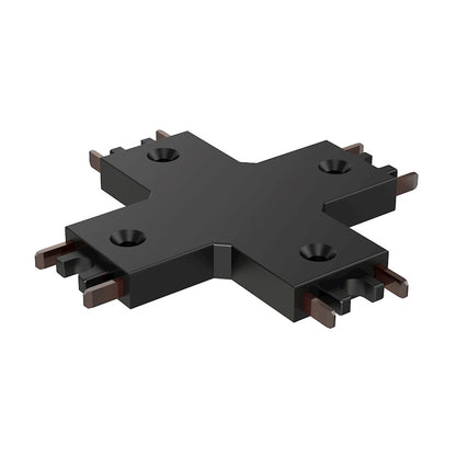 ET2 Lighting Continuum Track 4 way X Connector, Black