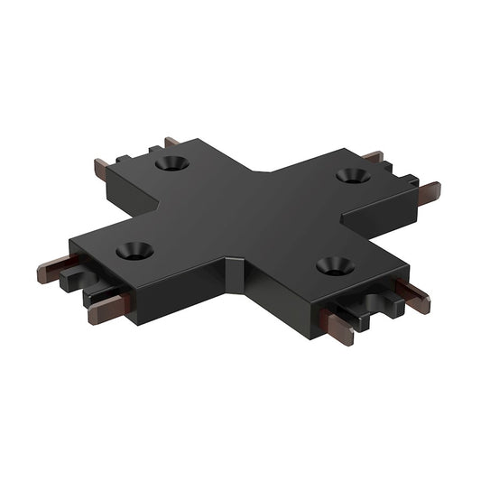ET2 Lighting Continuum Track 4 way X Connector, Black