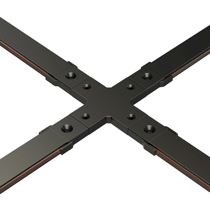 ET2 Lighting Continuum Track 4 way X Connector, Black
