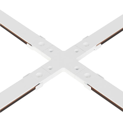 ET2 Lighting Continuum Track 4 way X Connector, White