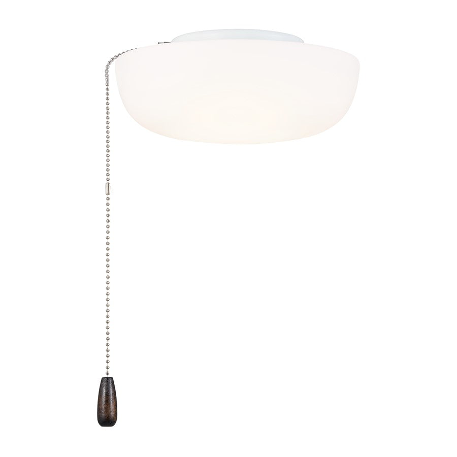 Kichler 9" Universal LED Fan Light Kit/Square, White - 380940