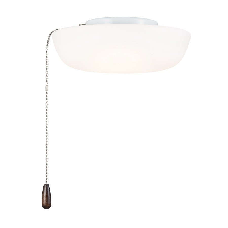 Kichler 10" Universal LED Fan Light Kit/Square, White - 380960