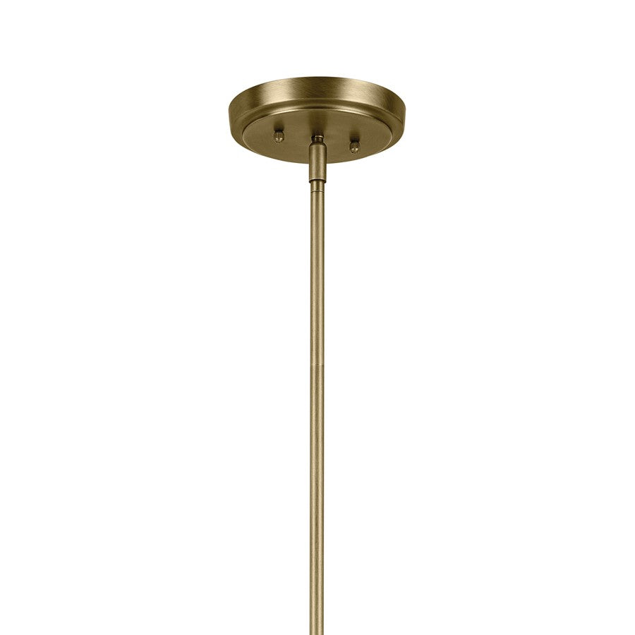 Kichler Winslow 8 Light Chandelier 1 Tier Small, Brass/Clear Seeded